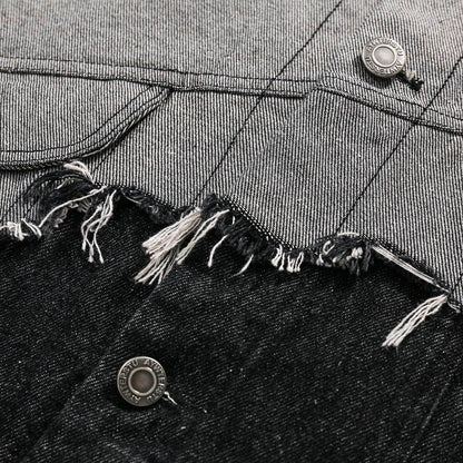 Lapel Denim Jacket For Men And Women - Which Mark