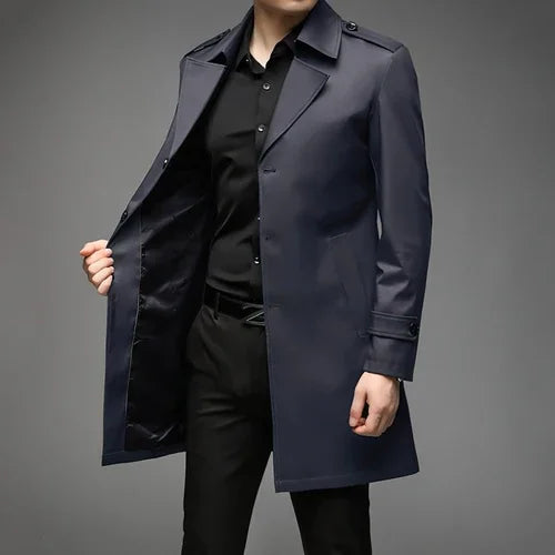 UrbanLayer™ – Mid-Length Trench Coat for Men - Which Mark