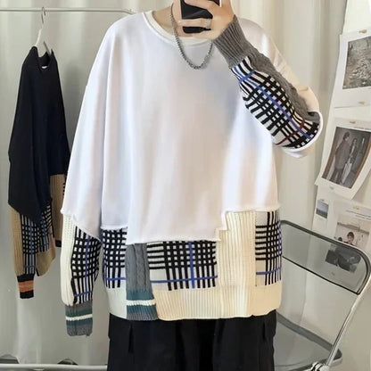 Ins National Fashion Brand Boys' Knitwear Sweater Youth Men - Which Mark