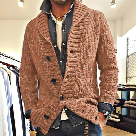 Polyester Men's Long-sleeved Thick Needle Sweater Sweater - Which Mark