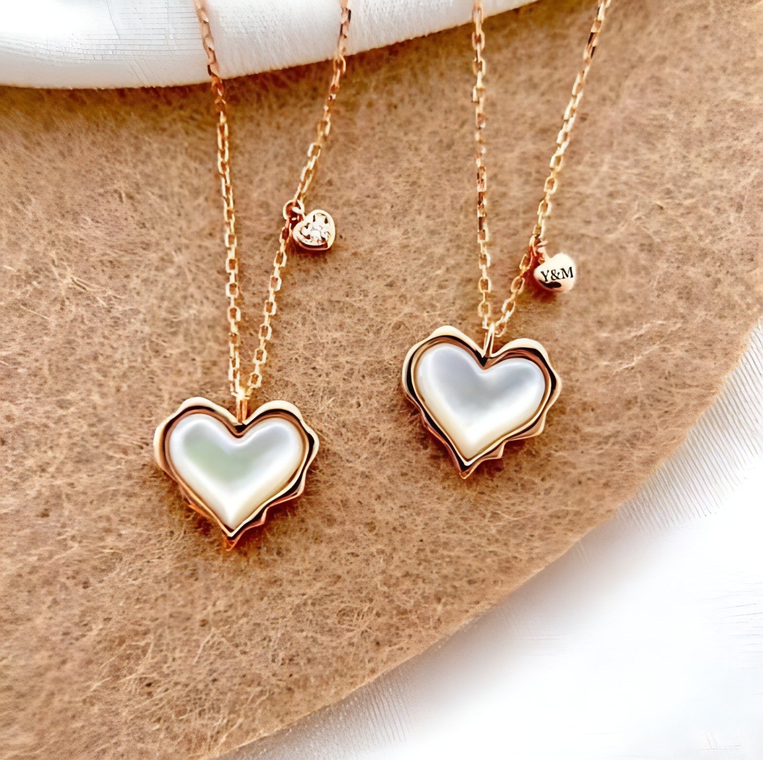 LuxeJewels™ - Gilded Love – 18K Rose Gold Collar Chain Set - Which Mark