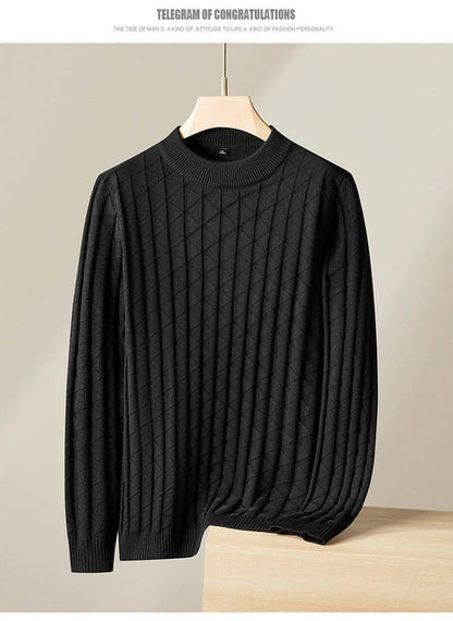 Men's Plus Size Knitted Sweater - Which Mark