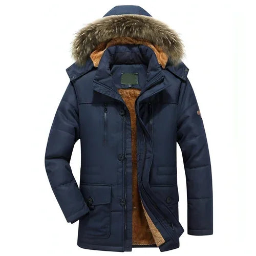 Jacket Fleece-lined Thickened Military Coat For Men - Which Mark