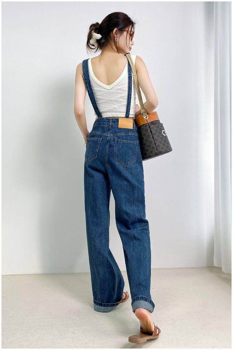 DenimCharm™ – Utility Strap Suspender Jeans - Which Mark