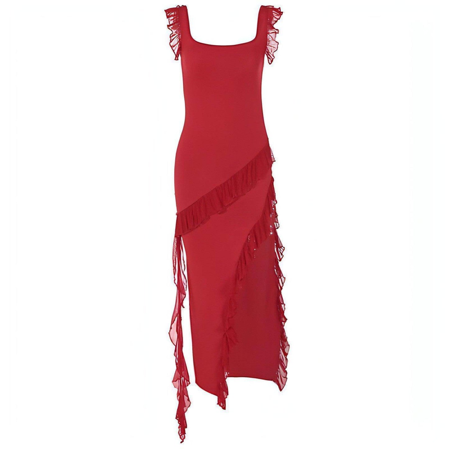 Female Summer Fashionable Stringy Selvedge Stitching Temperament Dress - Which Mark