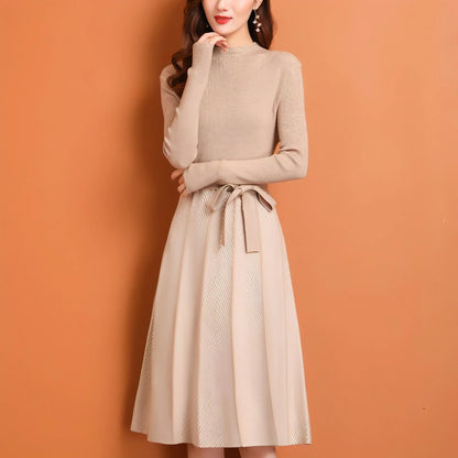 Sweater Skirt Inner Wear Base Temperament Long Women's Clothing Dress - Which Mark