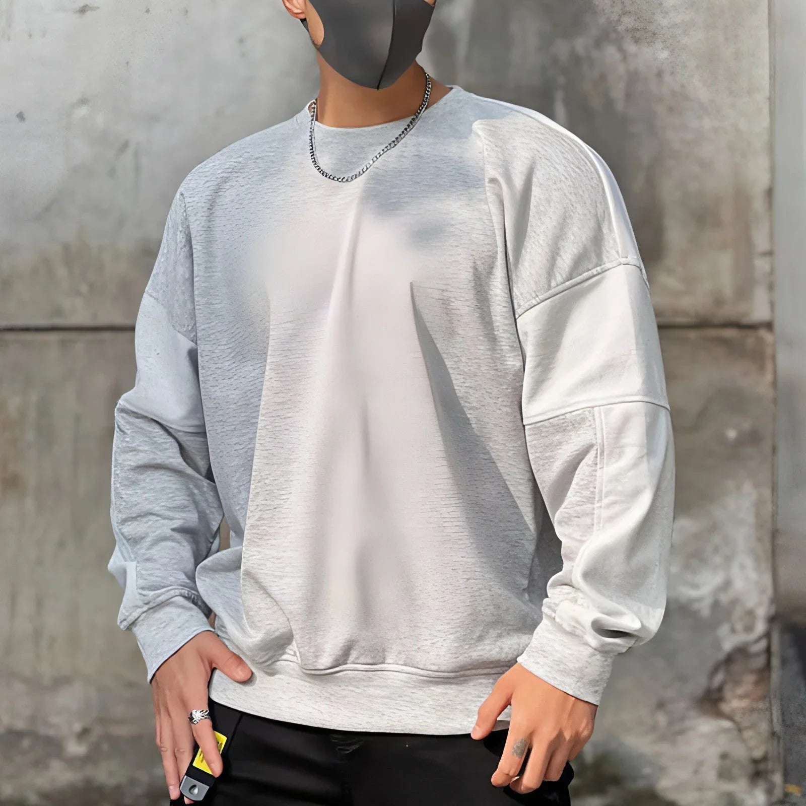 Men's Sweater Wear Loose Plus Size Terry - Which Mark