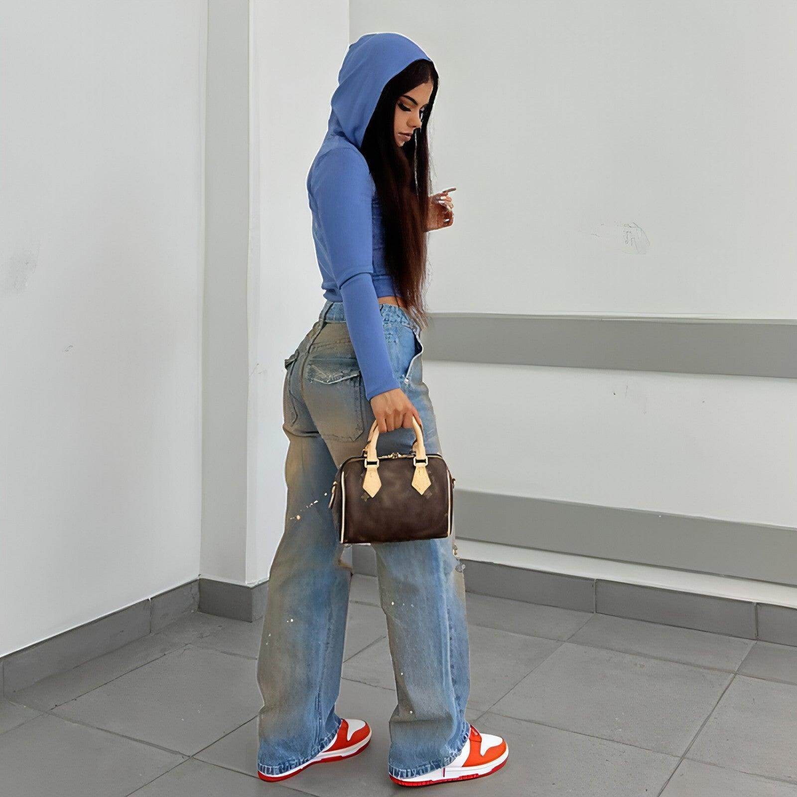 UrbanEase™ – Loose High Waist Street Jeans - Which Mark