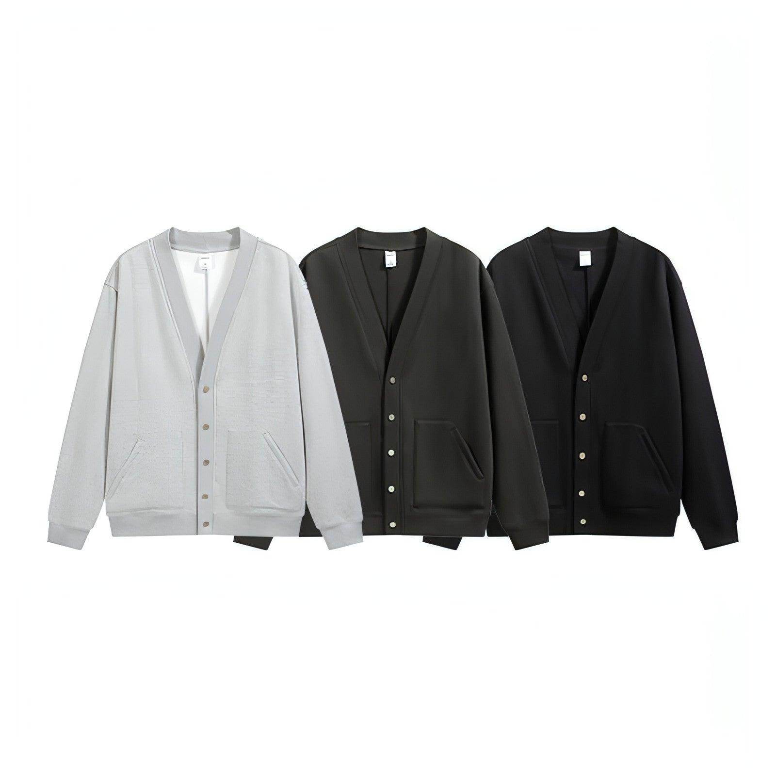 Flame Single-layer Fleece-lined Cardigan Coat Loose-fitting Casual - Which Mark