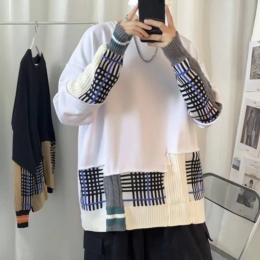 Ins National Fashion Brand Boys' Knitwear Sweater Youth Men - Which Mark