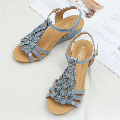 Women's Sandals Boho Bohemia Wedge Shoes Party Daily Beach Shoes - Which Mark