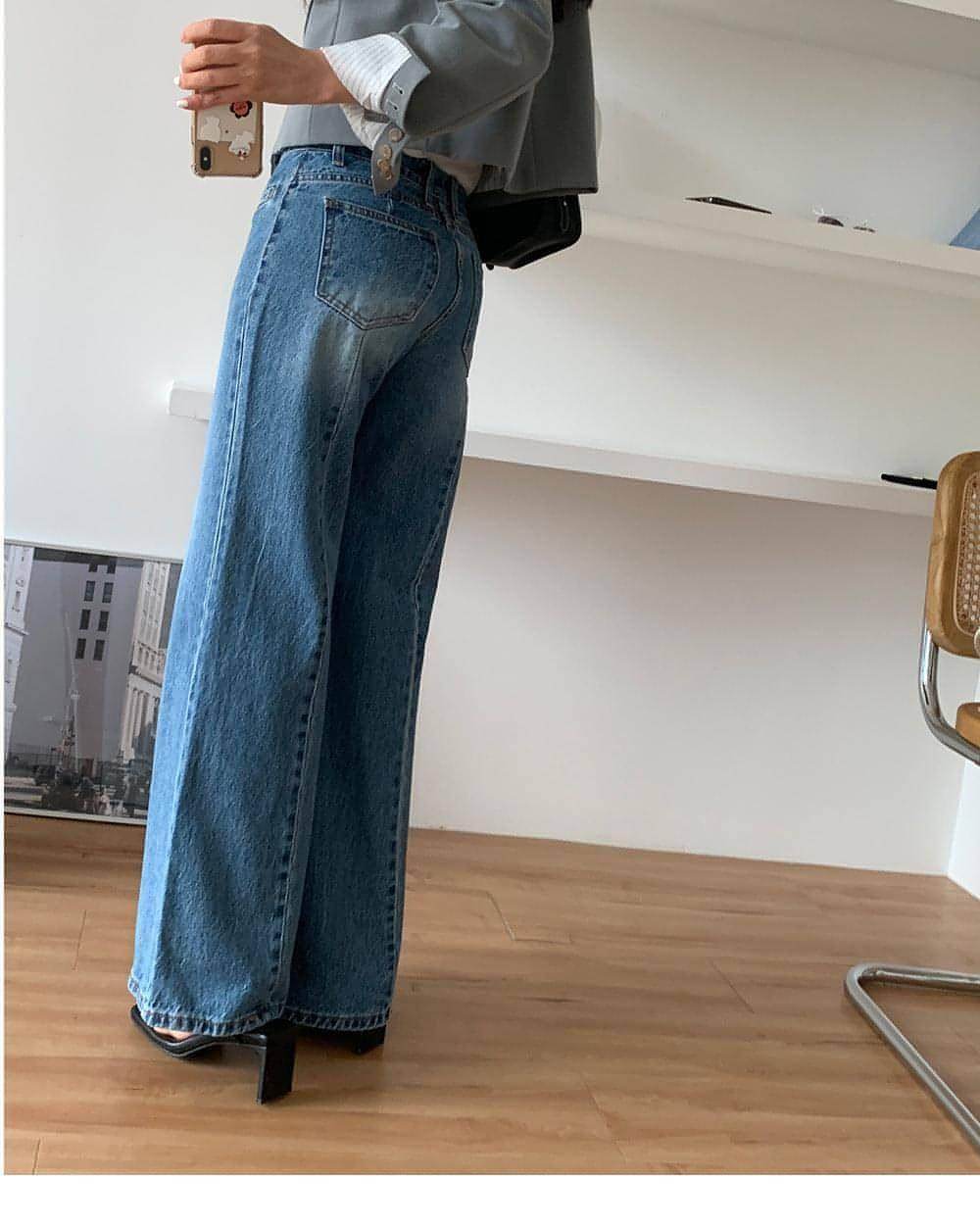 Retro High Waist Slimming Jeans Women - Which Mark
