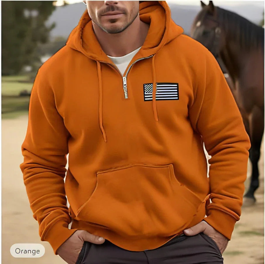 Sweater Men's Autumn New Casual Fashion Fashion Brand Hooded Trend - Which Mark