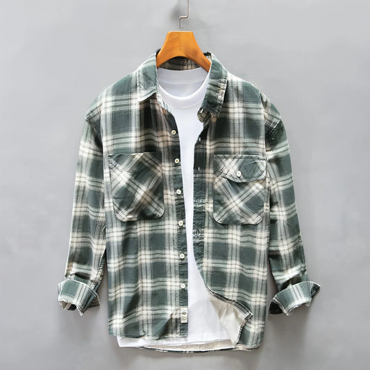 PlaidCraft™ – Pure Cotton Check Shirt for Men - Which Mark