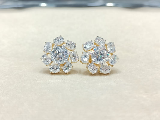 Moissanite Round & Oval Shape Earring – WE00107 - Which Mark