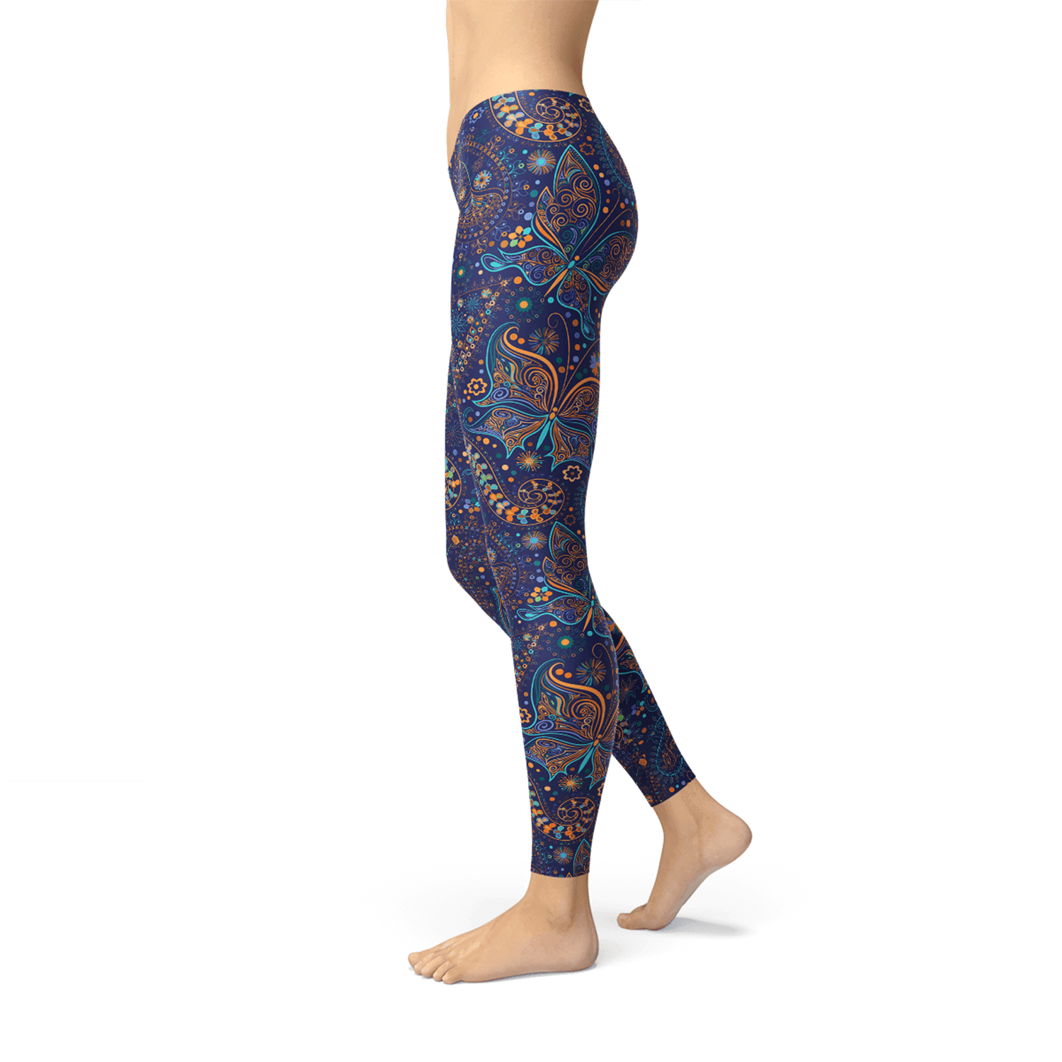 Womens Paisley Butterfly Leggings - Which Mark