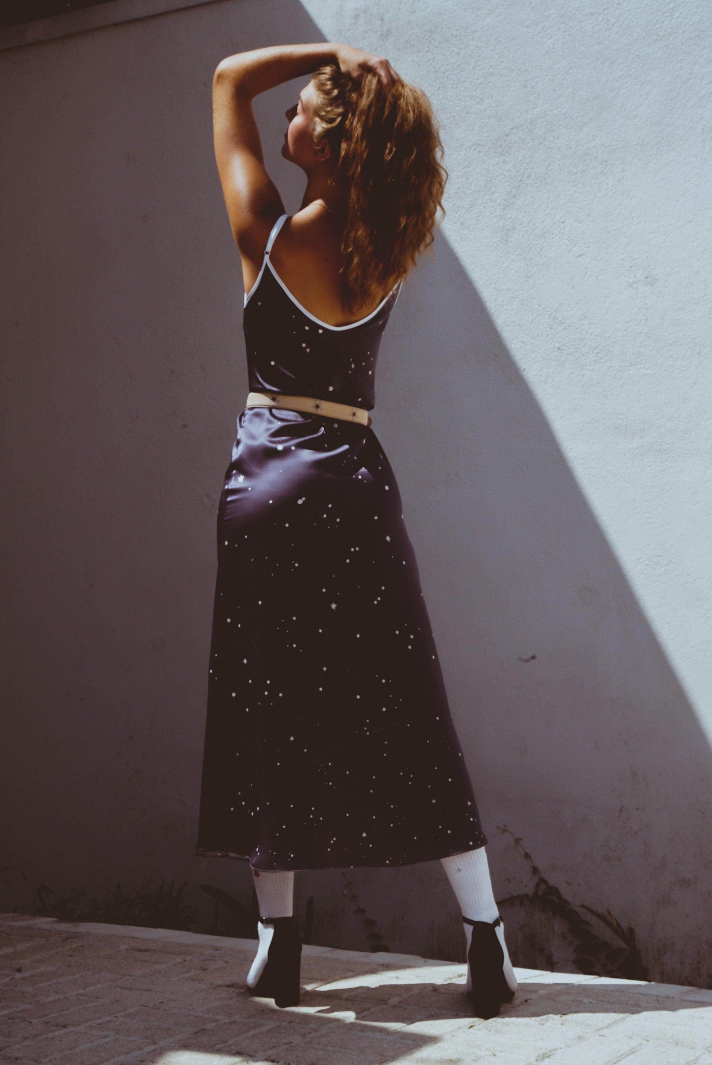 Andromeda Silk Dress in Twilight - Which Mark
