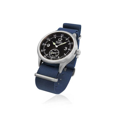 39.5mm field quartz watch with nylon 6 strap in navy blue colour - Which Mark