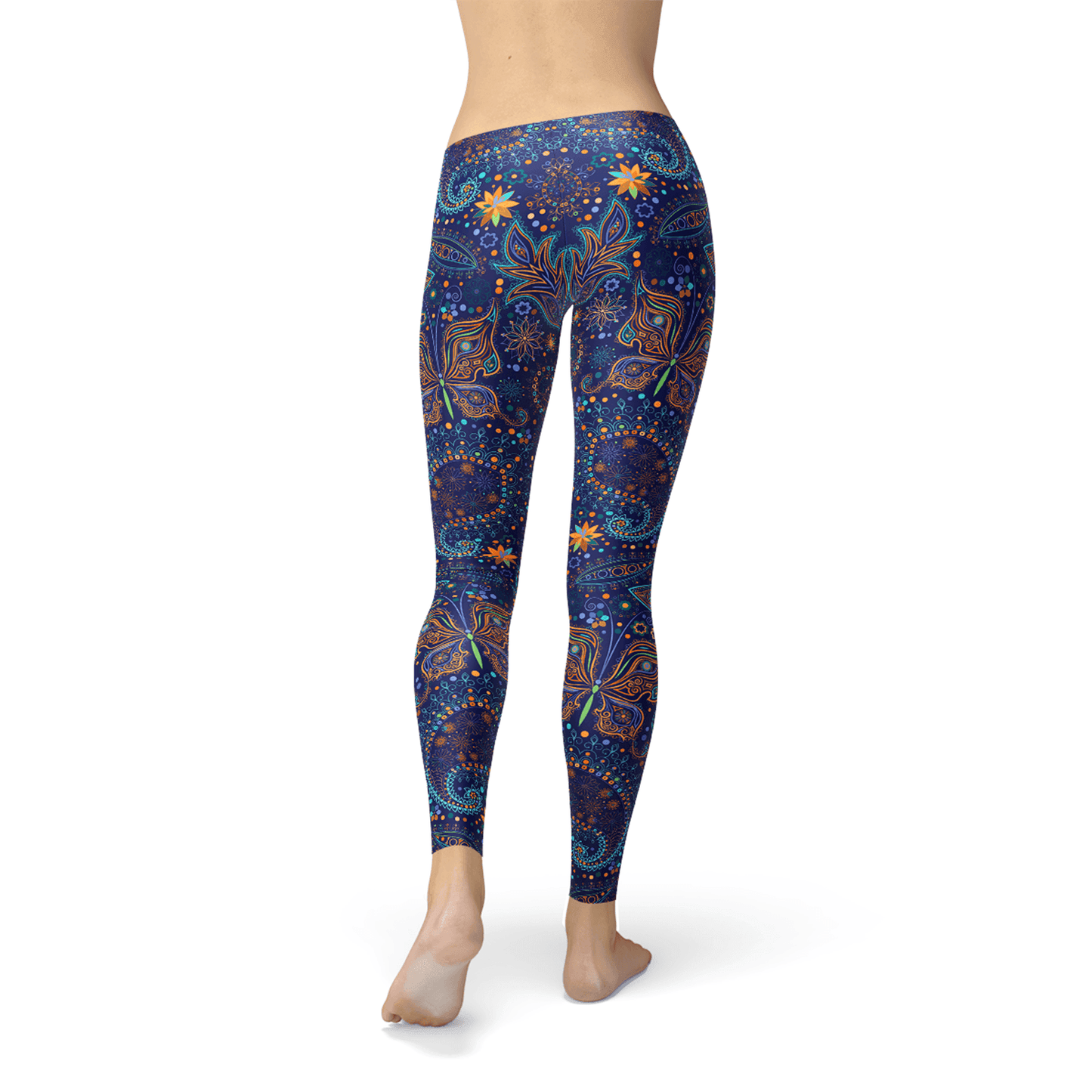 Womens Paisley Butterfly Leggings - Which Mark