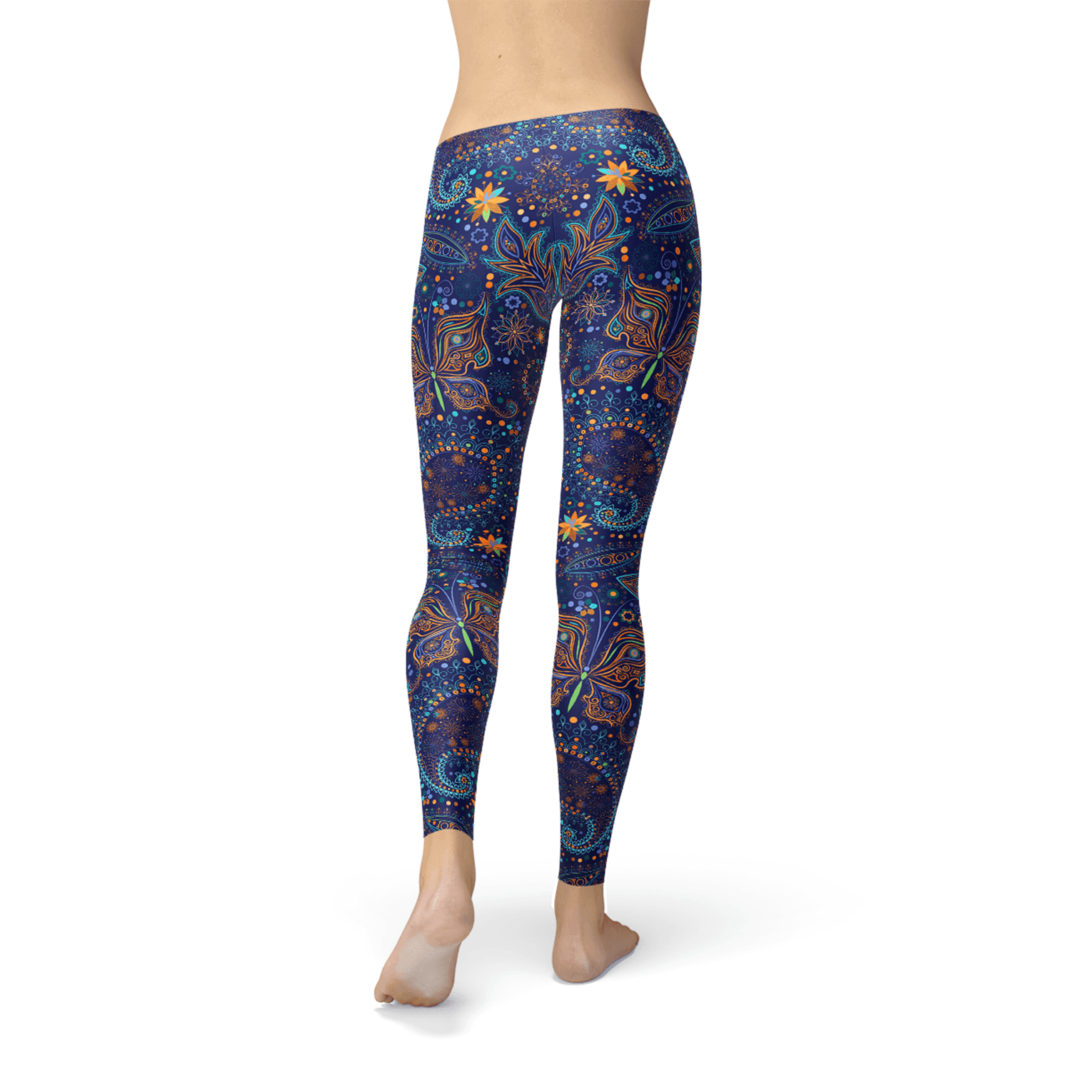 Womens Paisley Butterfly Leggings - Which Mark