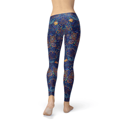 Womens Paisley Butterfly Leggings - Which Mark
