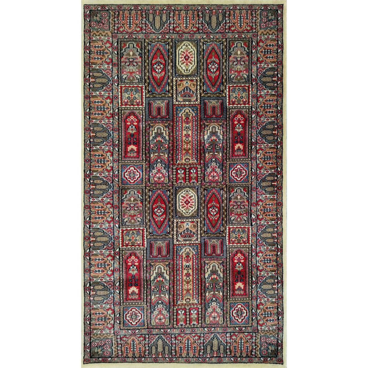 3×5 Ft Handmade Wool Multi Carpet Hamadan - Which Mark