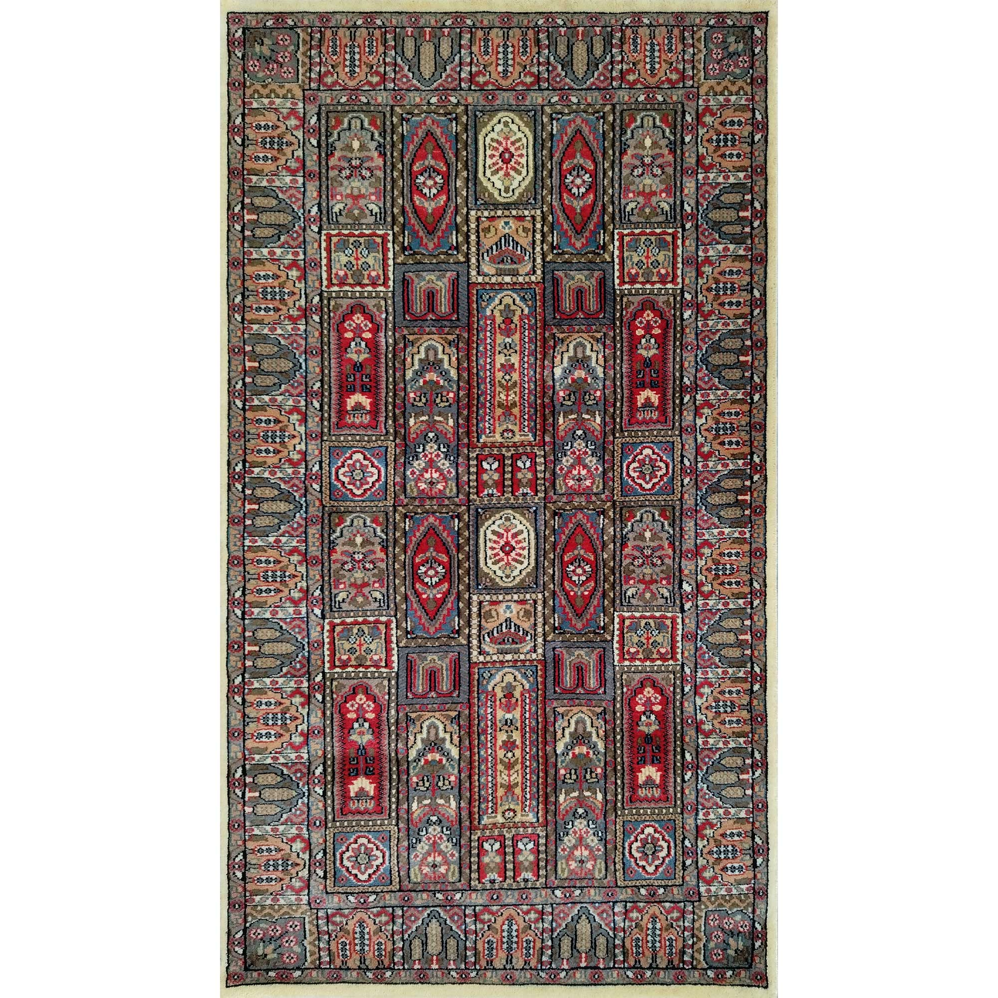 3×5 Ft Handmade Wool Multi Carpet Hamadan - Which Mark