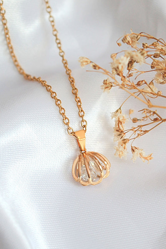 "Ocean Treasure" 24 Karats Seashell Necklace - Which Mark
