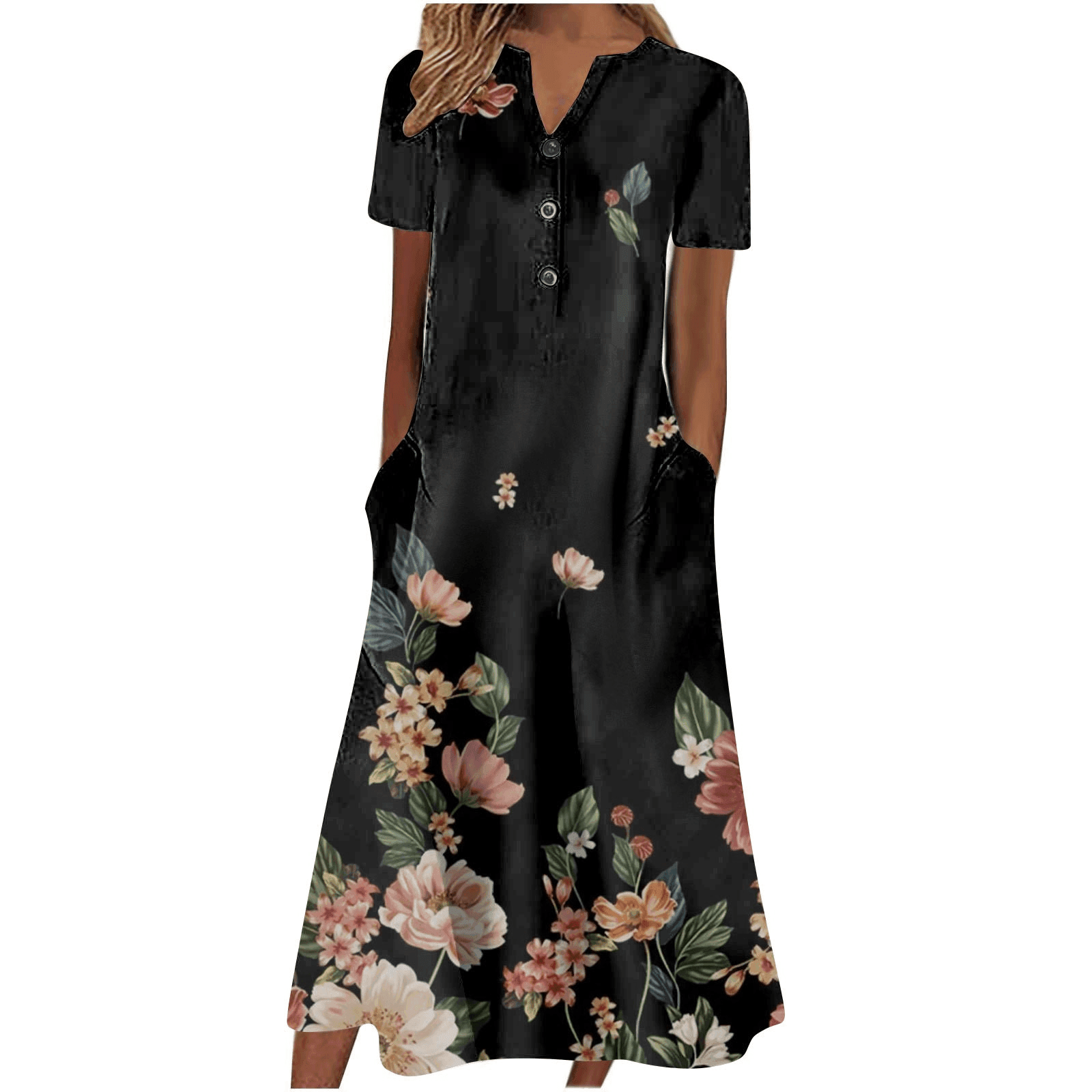 Women’s Summer Midi Dress – Casual, Light & Pocket-Ready - Which Mark