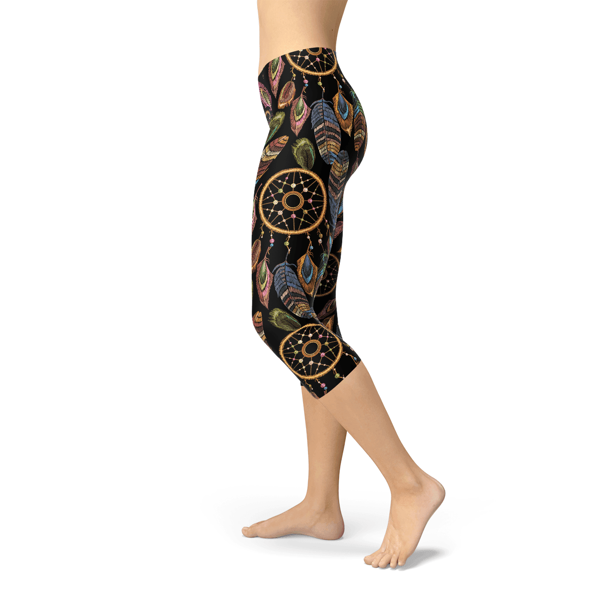 Womens Dreamcatcher Capri Leggings - Which Mark