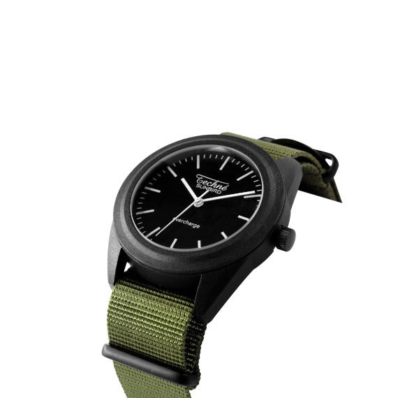 38.0mm solar ranger watch with nylon 6 strap in olive drab colour - Which Mark