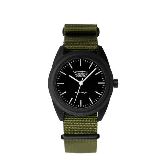 38.0mm solar ranger watch with nylon 6 strap in olive drab colour - Which Mark