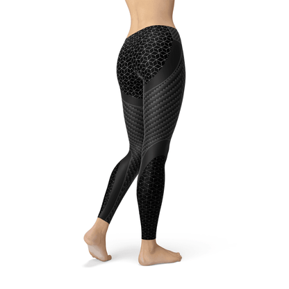 Womens Carbon Fiber Sports Leggings - Which Mark