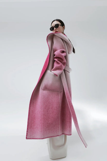 Women's Fashion Reversible Cashmere Coat – Luxury & Versatility - Which Mark