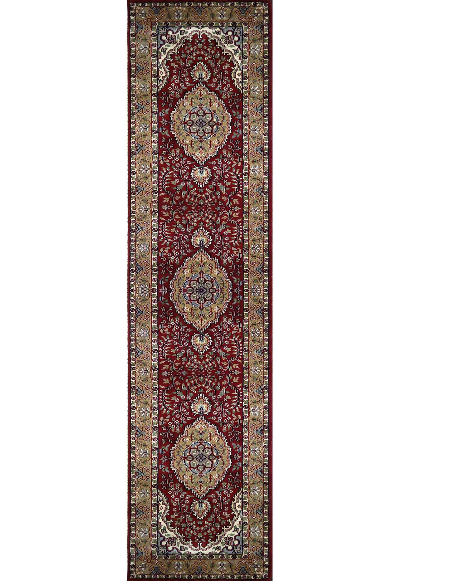 2.5×10 feet Hand Knotted Persian Wool Carpet Red - Which Mark