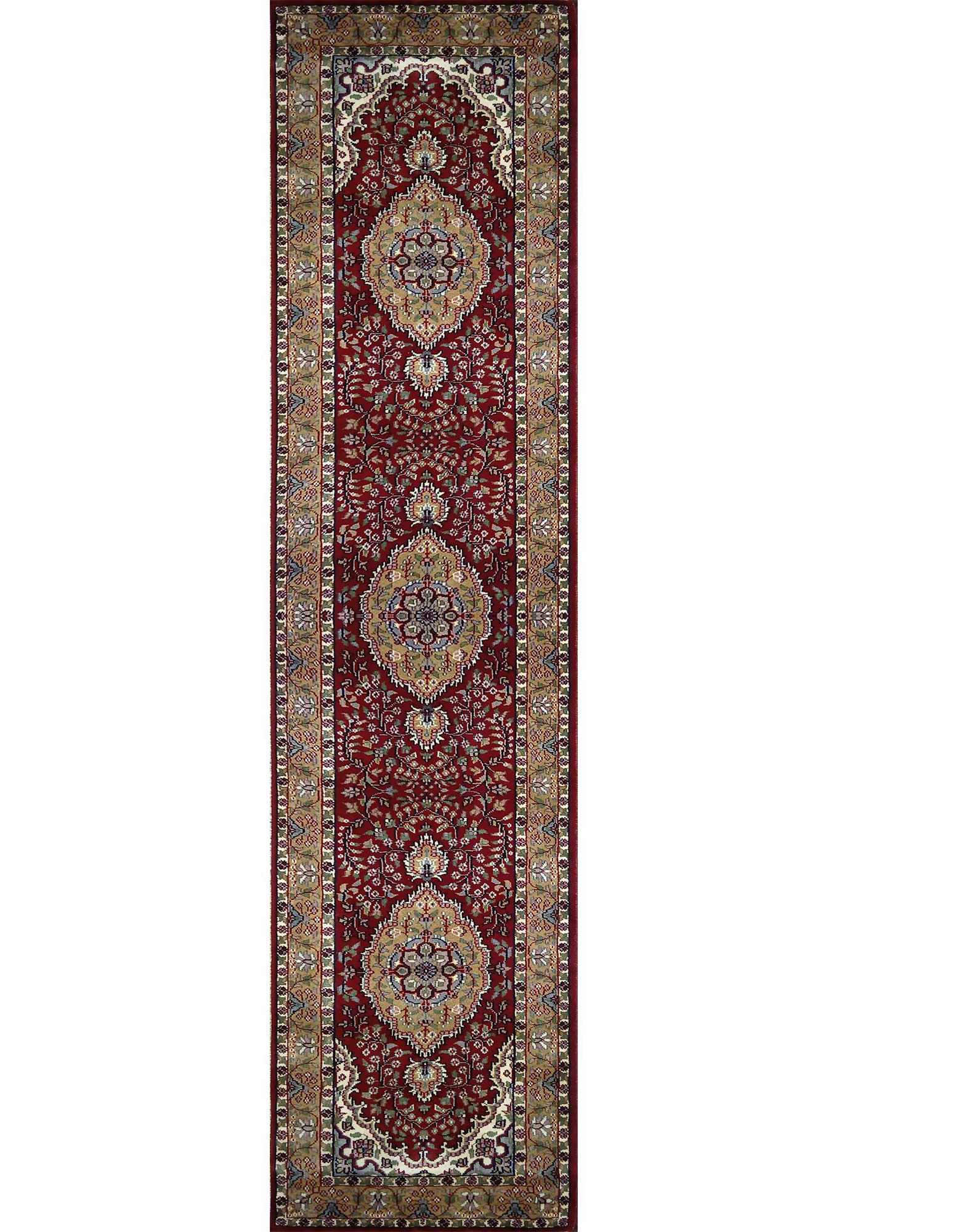 2.5×10 feet Hand Knotted Persian Wool Carpet Red - Which Mark