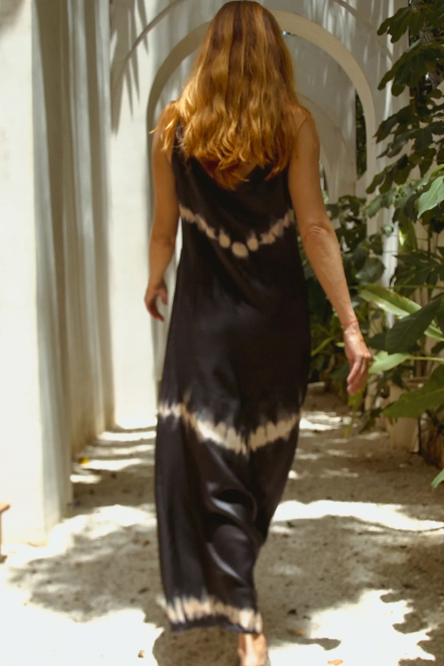 Andromeda Silk Dress in Black Shibori - Which Mark