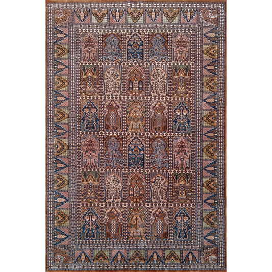 6×9 Feet Handmade Carpet Royal Yellow Hand Knotted Hamadan Wool - Which Mark