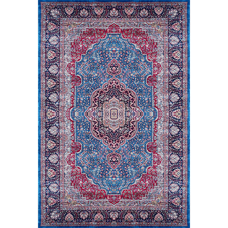 6×9 Feet Handmade Carpet Royal Blue Hand Knotted Persian - Which Mark