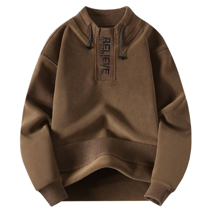 Round Neck Sweater — Men's and Women's Long Sleeves Couple Top - Which Mark
