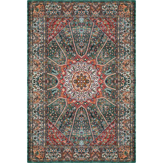 4×6 Feet Hand Knotted Blue Persian Silk Carpet - Which Mark