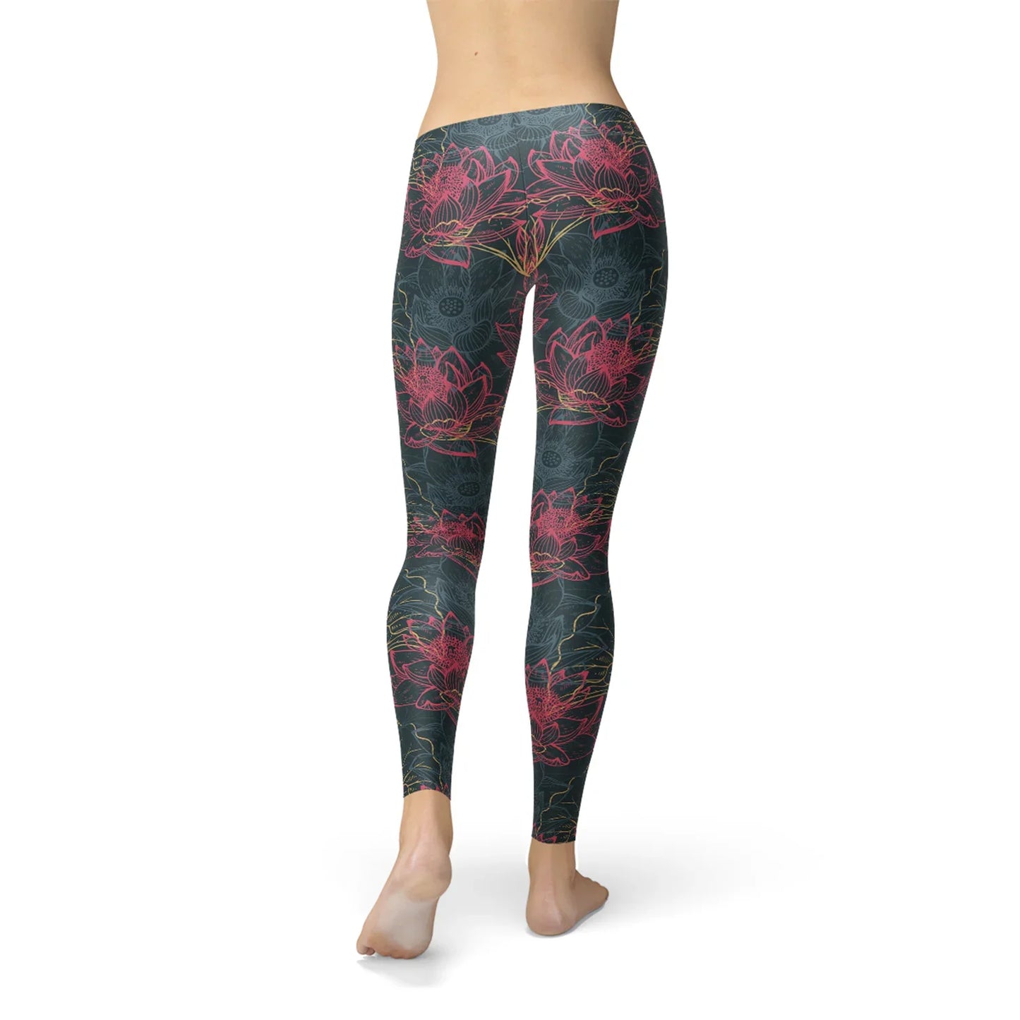 Womens Floral Lotus Leggings - Which Mark
