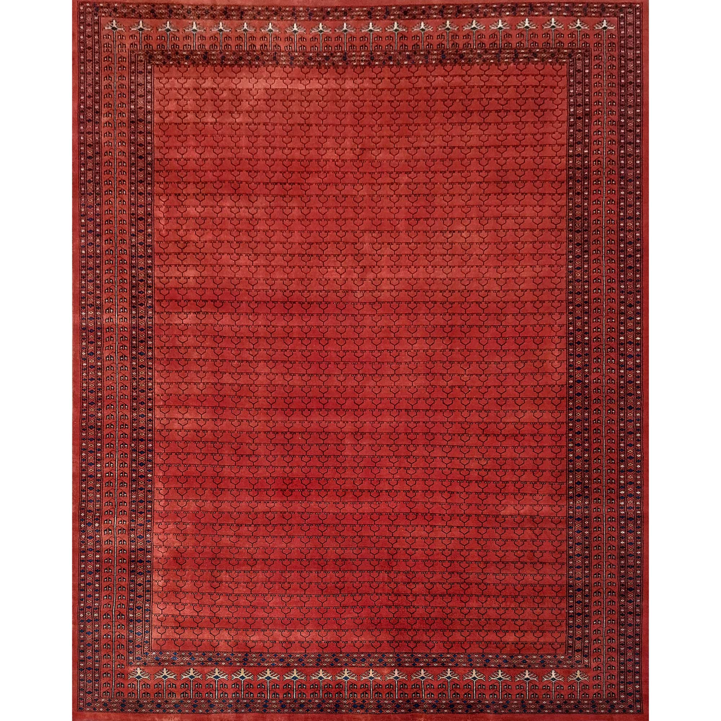 8×10 feet Hand Knotted Copper Wool Carpet - Which Mark