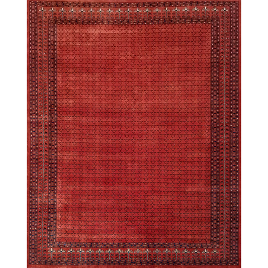 8×10 feet Hand Knotted Copper Wool Carpet - Which Mark