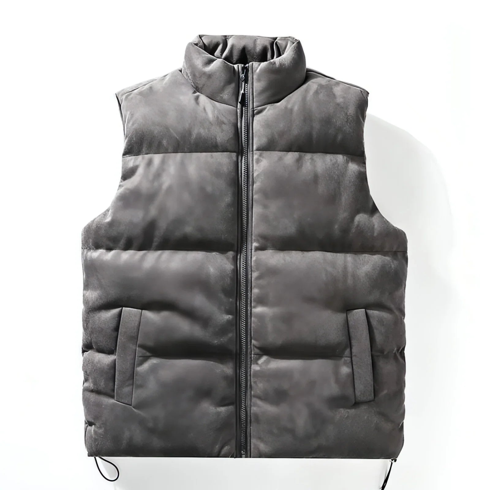 Simple Stand-up Collar Cotton-padded Clothes Vest For Men - Which Mark