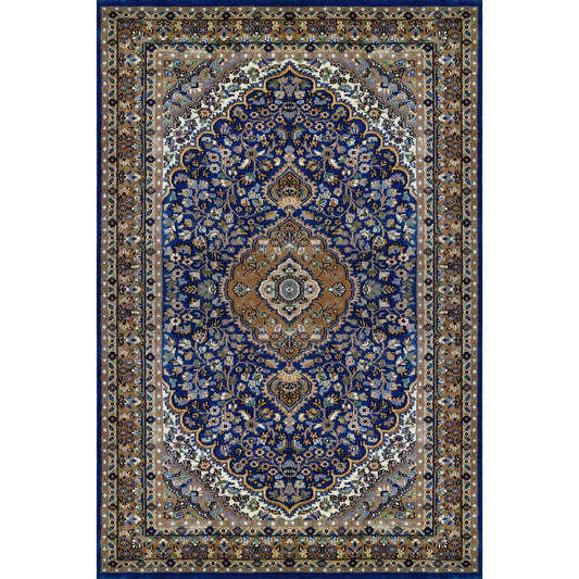 4×6 ft Royal Blue Persian Handmade Wool Carpet - Which Mark