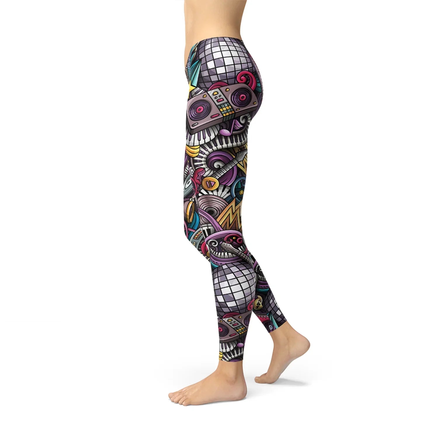 Womens Grunge Rock n Roll Leggings - Which Mark