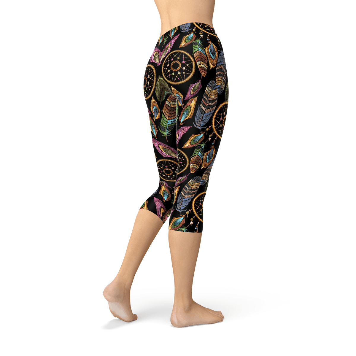 Womens Dreamcatcher Capri Leggings - Which Mark