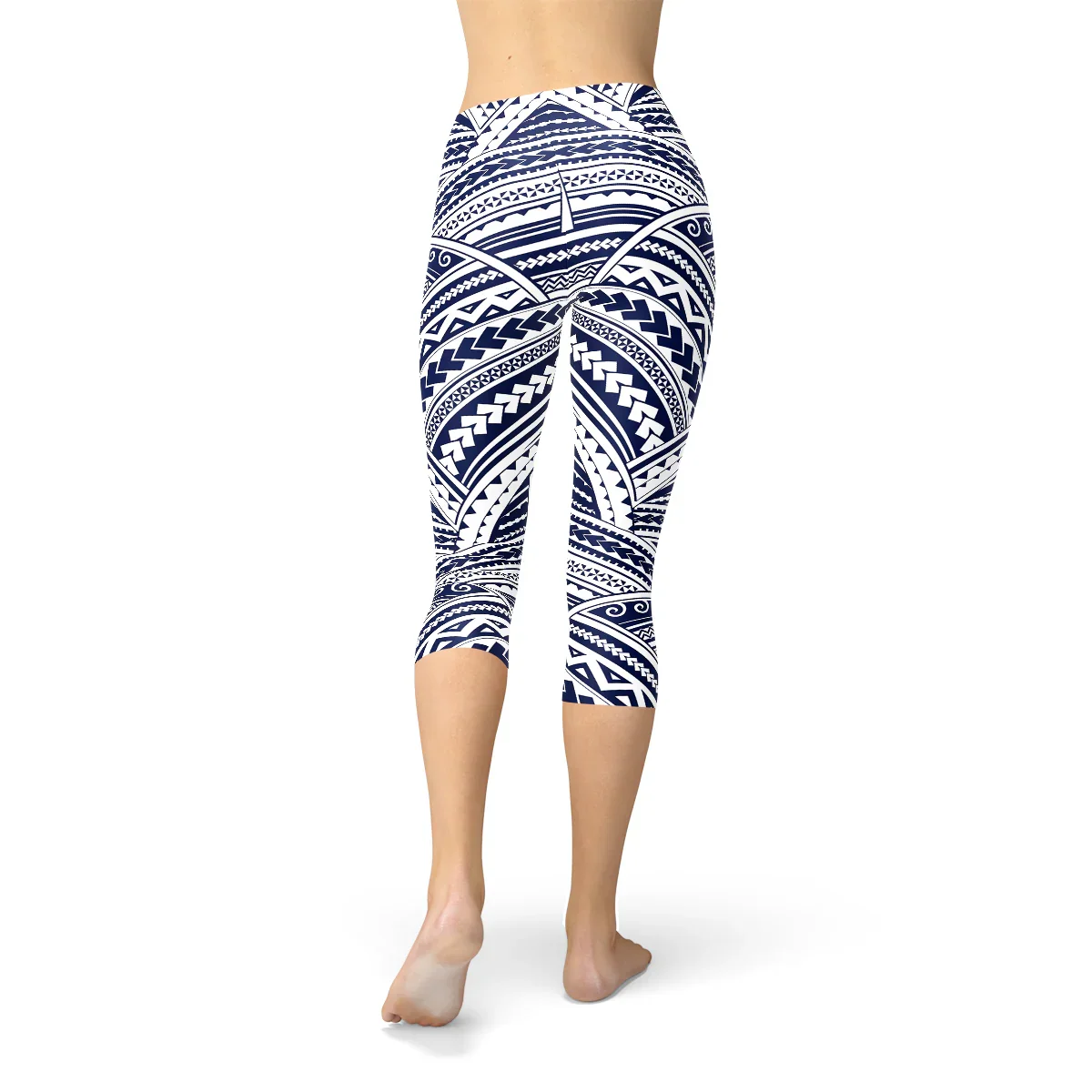 Polynesian Maori Tattoo Capri Leggings - Which Mark