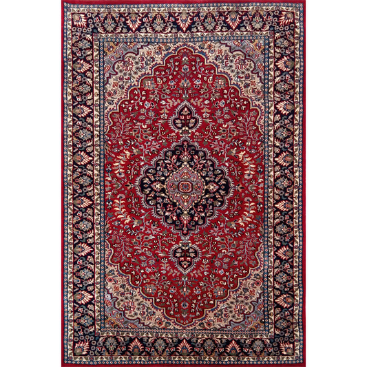 4×6 feet Hand Knotted Persian Wool Carpet Red - Which Mark